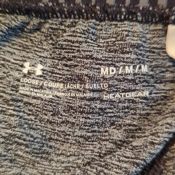 Under Armour sz M Loose Fit Alien Gray Heat Gear Capri Joggers - Picture 6 of 6